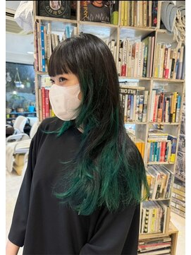 リブロ 三軒茶屋(LIBRO) 30代40代ダークアッシュ黒髪ボブウルフネビージュ小顔韓国