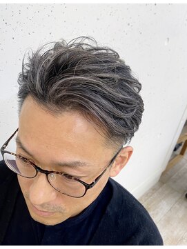 ソイア 春日井店(Soea) メンズ白髪ぼかしハイライトグロスカラー 春日井