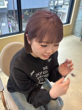 スニュウ(snuw) (snuw_hotaru)レイヤーボブマロンベージュラベンダーミルクティ