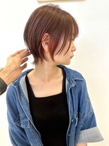 ヌークバイラヴェスト 四日市(neuk by lovest)&nbsp;【デザインカット】ショートウルフxピンクインナー