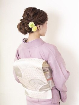 グースカ(guusca)の写真/[結婚式当日☆ヘアセット＆着付け¥15000]池袋東口徒歩1分☆早朝受付OK◎綺麗な着付を♪