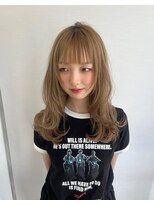 ガリカ 博多駅前(Gallica)&nbsp;レイヤーカットにぱっつん前髪＆顔周りレイヤー