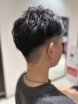 メンズツーブロックショート