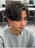 シャドウパーマツーブロック