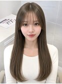 【高瀬陽介】カーキベージュ×ブリーチなしダブルカラー