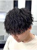 縦落ちツイスパ/広島メンズパーマ/広島メンズ