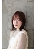 ピズムハク(PISM hak)&nbsp;外はねボブ/顔まわりレイヤー/グレージュ