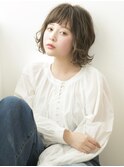 耳掛けニュアンスボブ