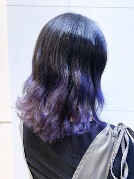 サロンドユー ベルポート本店(SALON DE U) カラーハイライト★（ムラサキ、ピンク系）