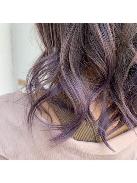 トリプルエイチ(HHH for hair) 大人かわいいバレイヤージュ・パープルブラック20代人気