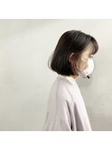 #インナーペールスモークピンク×ボブ