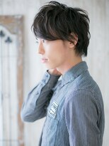 グルーミングサロン バーバー キャッスル 北浦和西口(Grooming salon Barber Castle)&nbsp;七三分けニュアンスパーマの抜け感ヘアM