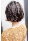 《knit銀座》大人可愛い20代30代40代ショートボブ丸み前下がり