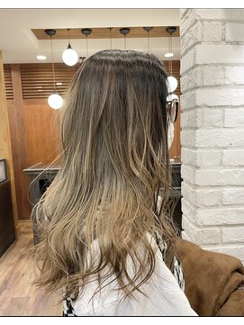 セラヴィ バレイヤージュ×シナモンベージュ