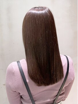 アイティーバイアルバム 松戸店(IT by ALBUM) ラベンダーブラウン_外ハネボブセクションカラー_ba380042