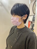 グランドライン(GRAND LINE)&nbsp;幅広い年代に向いてるマッシュショート　ブルーシルバー