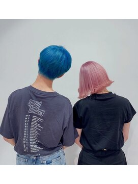 ミュー(Mu) アクアブルー/ペールピンク