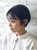 【period.】マニッシュショート_丸みショート_ネイビーカラー