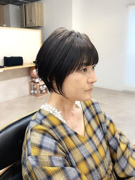 トト 船橋店(toto.) 黒髪/グレーベージュ/レイヤーロング/前髪パーマ[西船橋/津田沼]