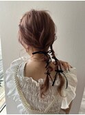 ツインアレンジ＊リボン