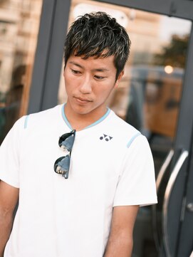 デフ(def) メンズ 刈り上げショート×ハイライトメッシュ