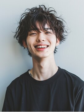 ヘアーサロン フォーメン イデア(hair salon for Men idea) ニュアンスパーマ 10代 20代 30代 マッシュウルフ 束感【札幌】