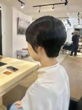 ファイブシーン アオヤマ(5SCENE AOYAMA) ショートパーマショートカット前髪あり前髪なし20代30代40代
