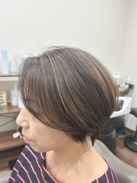 プライベート ヘアサロン カオ(private hair salon kao) 白髪ぼかし透明感カラー