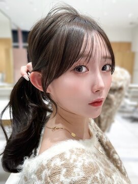 アマトウキョウ アユンチェ(AMA TOKYO×AYUNCHE) 顔周り似合わせカット◎おくれ毛_もみれ毛_顔周り_前髪