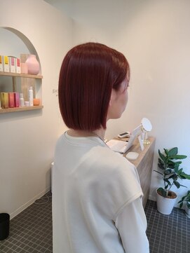 シア 新越谷店(SHEER) レッドカラー/ブリーチ無しダブルカラー/SHEER新越谷