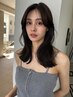 【極艶×本格補修】前髪カット+透明感カラー+プレミアム超音波トリートメント