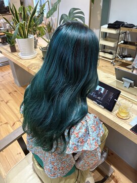 セルバ(Selva) オーシャングリーン/グリーンカラー/バレイヤージュ