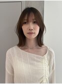 【YOKE】くびれボブ切りっぱなし髪質改善顔周りカットミディアム