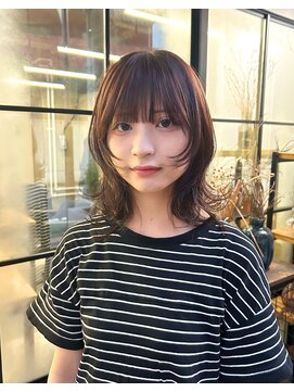 エルム 原宿 表参道(yelm) ナチュラルラベンダーピンクカラーと韓国風レイヤー