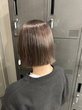 ロロネー 中津(Lolonois) 【Lolonois中津】切りっぱなしボブ×ミルキーグレージュ