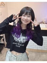 ゲート(GATE.)&nbsp;＊SAKI＊裾カラー×紫