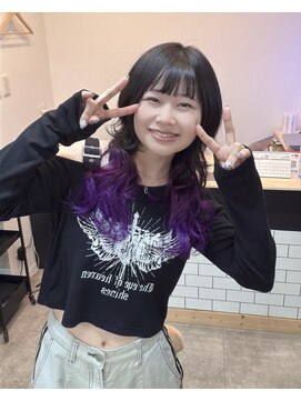 ゲート(GATE.) ＊SAKI＊裾カラー×紫