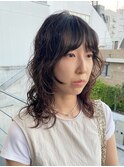 ミディアムパーマ/ウルフレイヤーパーマ