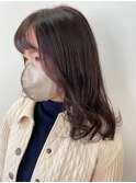 セミロング/ブラウンカラー/平塚