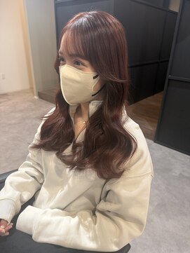 ナンバー(number+) 20代30代30代レッド髪質改善カラーヨシンモリ透明感