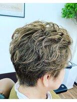 ノヤマ(NOYAMA) パーマ+白髪ぼかしハイライト