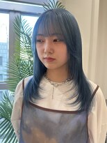 ニューヨーク ニューヨーク 河原町オーパ店(NYNY)&nbsp;＊レイヤーカット水色ハイトーンカラー