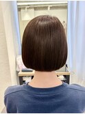艶ミニボブ シルバーオリーブアッシュ