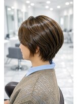 クオリス 上福岡店(QUALIS)&nbsp;夏本番透明感寒色系カラー艶感くびれショートボブ似合わせ