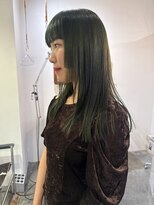 ゾーイ ケゴ 天神今泉(ZOEY kego)&nbsp;今泉　オリーブカラー　顔まわりカット