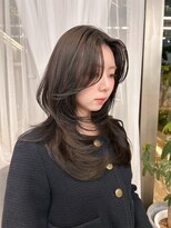 クム(kumu)&nbsp;韓国へア/レイヤー/顔周り/ボブ/透明感カラー/縮毛矯正