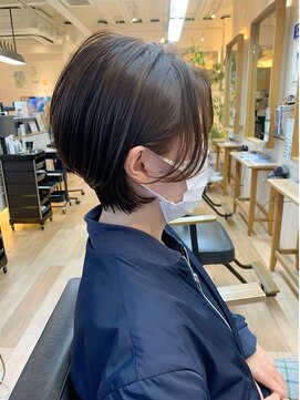 オーシャン(Ocean) [OCEAN Hair&Life藤原純] カーテンバングのくびれショート☆