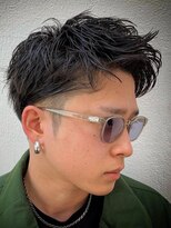 ビンゴ(BINGO)&nbsp;ba316ダークグレージュ束感バーバースタイル2wayバングモテ髪