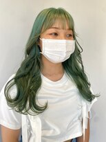 ツキ 横浜店(tuki)&nbsp;インナーカラーイヤリングカラーブリーチ髪質改善トリートメント