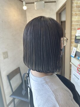 ヘアーリゾートガーデンバイトロント 船橋法典店(Hair Resort Garden by Toronto) ボブ×ニュアンスハイライト 【船橋、西船橋、市川大野、塚田】
